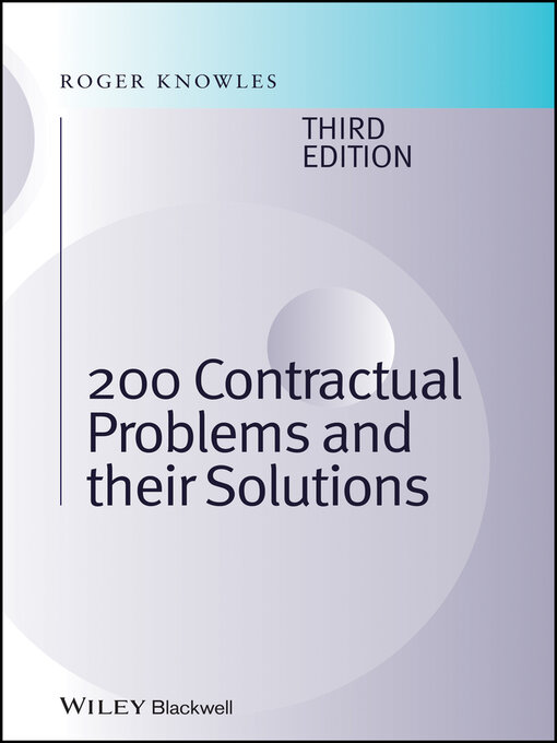 Title details for 200 Contractual Problems and their Solutions by J. Roger Knowles - Available